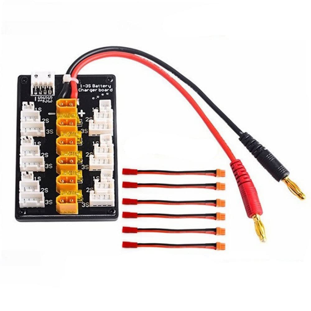 Recharging Board, 1-3S XT30 Plug Lipo Battery Parallel Recharging Board for IMAX B6 Recharger Model Parts