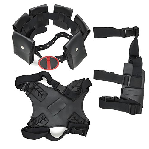 Danlier Superhero Cosplay Costume Accessory Halloween Kids Holster Belt Back Sheath
