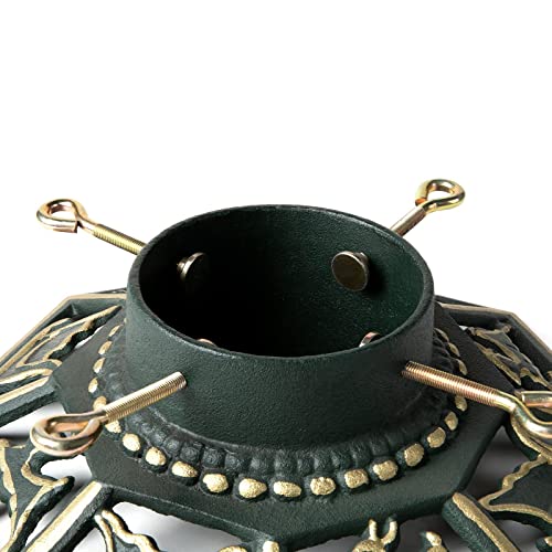 Ventray Christmas Tree Stand With Water Reservoir,13.39X13.39X5.51 Inches,Classic Heavy Duty Universal Xmas Tree Artificial Trunks Stand Pine Tree Base Holder For Real Trees,Octagon #TOP6