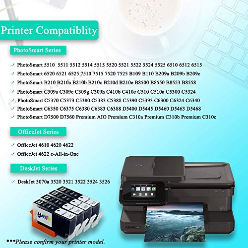 Hiink Compatible Ink Cartridges Replacement For Hp 564Xl 564 Black Ink Cartridges(Cn684Wn)(Black, 4-Pack) #TOP2