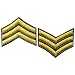 Uniforme Militar Chevrons Sargento Rayas Ejército Embroidered Arms Emblem Hierro En Coser...