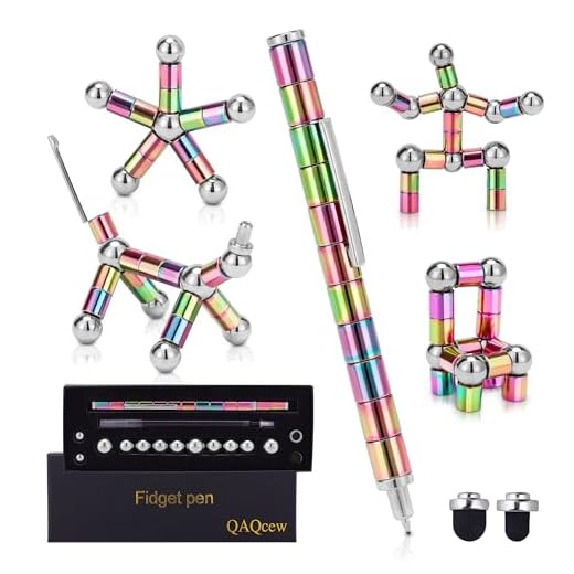 Fidget Pen, Decompression Magnetic Fidget Toy Pen, Magnet Pen Fidget Toy Relieve Pressure Novel Toy Gift for Kids or Friends! (colours)