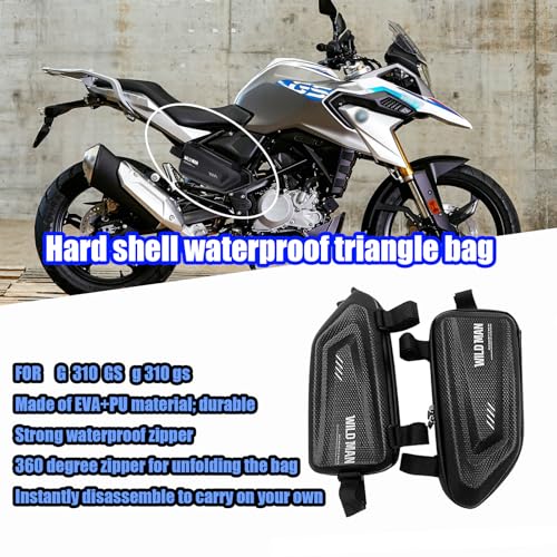 Bolsa lateral rígida impermeable para motocicleta G 310 GS G310GS 2017-2024, alforjas modificadas de triángulo para motos miniatura 2