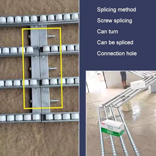 Wszechstronny modułowy stół transportowy z metalową ramą, tworzywo ABS, stal nierdzewna, 30 x 100 cm, idealny do efektywnego przenoszenia materiałów