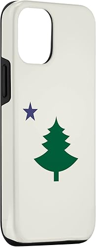 Miniatura 3 de Funda original para iPhone 1212 Pro con la bandera del estado de Maine 1901 con estrella de pino