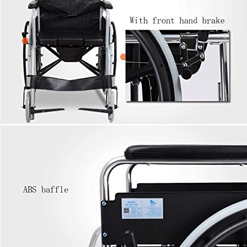 LUNYI Sedia a Rotelle, in Alluminio Leggero