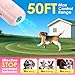 Mini ultrasonic dog bark deterrent device, effectively stops unwanted barking with 50ft Long Range,pain free training & behavior aid for indoor/outdoor use,rechargeable portable dog barking stopper