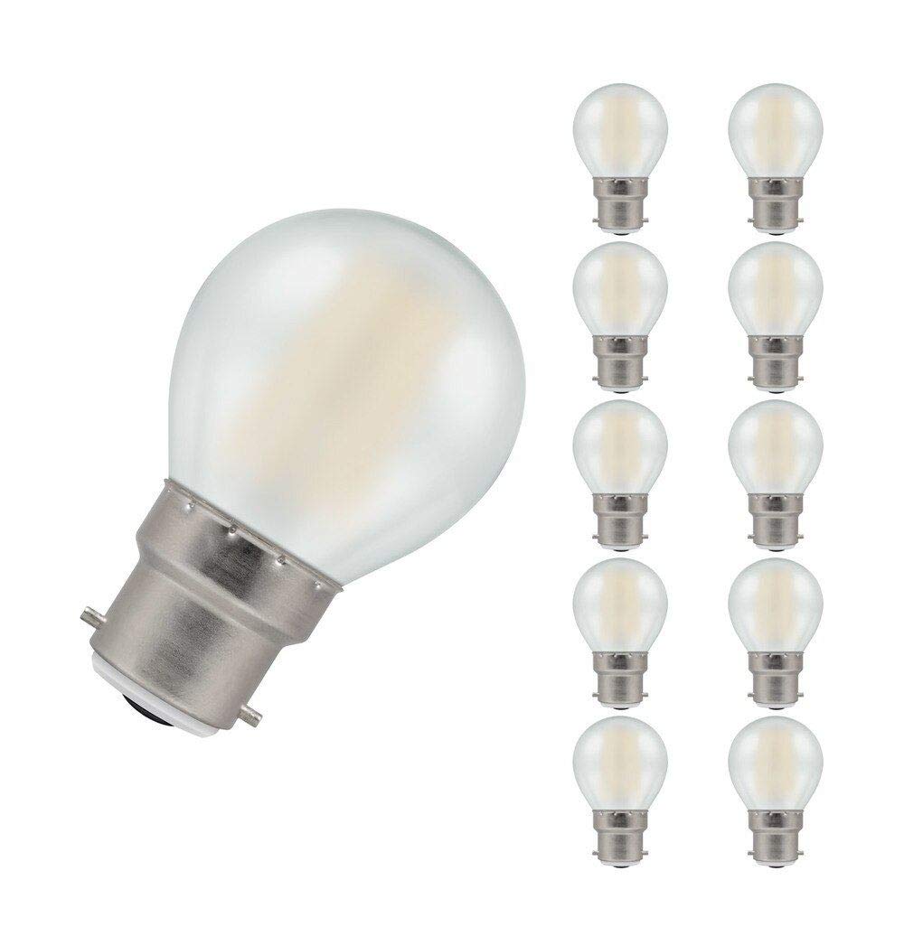 Crompton Lamps Led Golfball 5W B22 Dimmable Filament Pearl Warm White (40W Eqv) (3 Pack) from B&Q