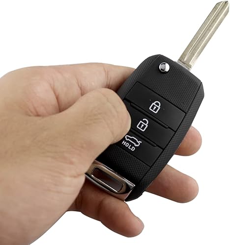 Miniatura 3 de LadyCent 1 funda plegable para llave inteligente Kia K2 K3 K5 Carens Cerato Forte Sorento, para Hyundai Avante Santafe, 4 botones TOY40