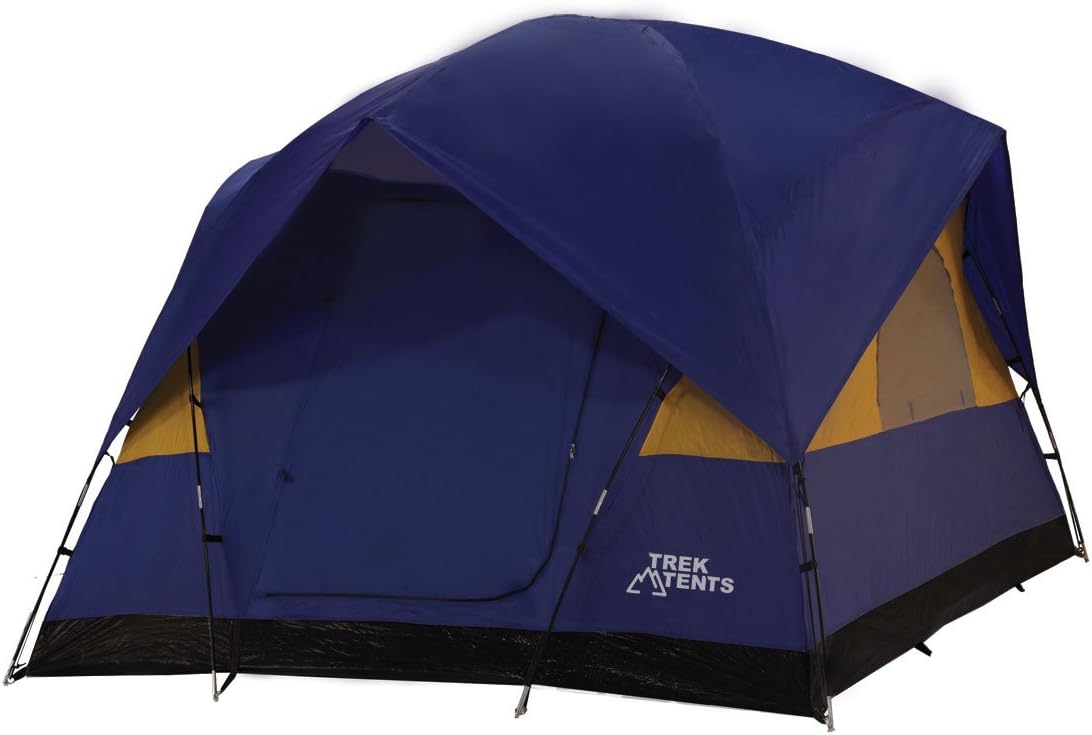 233 Geo Dome Tent, 10 x 8-Feet, Blue/Yellow