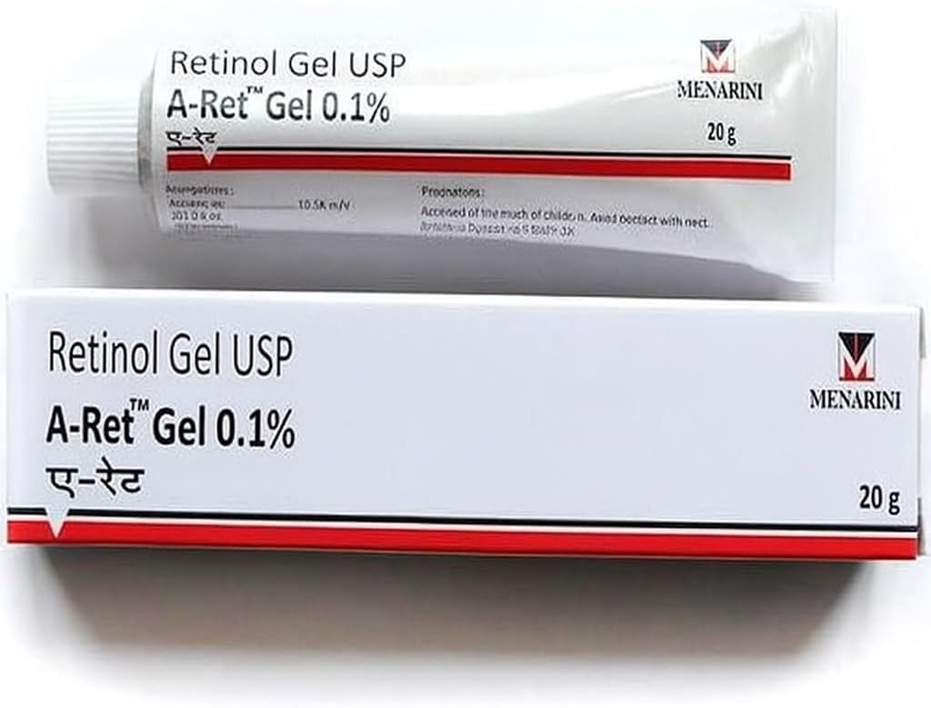 Retinol Gel 0.1 Vitamin A Repairs Fine Lines & Wrinkles, Scar Treatment, Age and Sun Spots, Anti-Aging Formula Gel 20 Grams