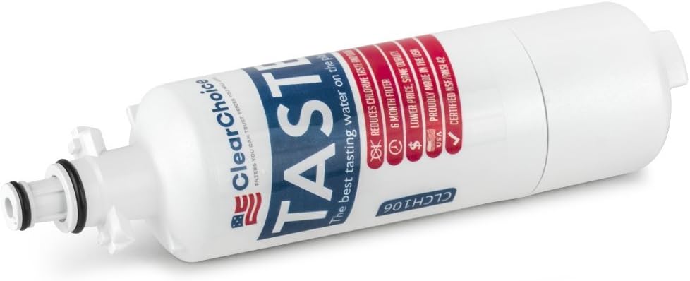 Clear Choice Taste Filter Replacement for LG LT700P ADQ36006101-S Filter Compatible with EFF-6032A WF700 WFC2401 WLF-01 Refrigerator Water Filter, NSF/ANSI 42, Box of 3, Made in the USA