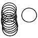 Produktbild O-Ring-Dichtungen - TOOGOO(R) 10 Stueck 3 mm x 56 mm Gummidichtung oelfilter O Ringe Dichtung Schwarz