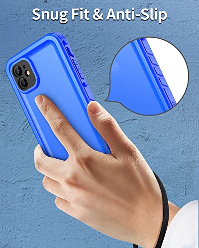 Coque étanche iPhone 11 bleu robuste antichoc de qualité militaire