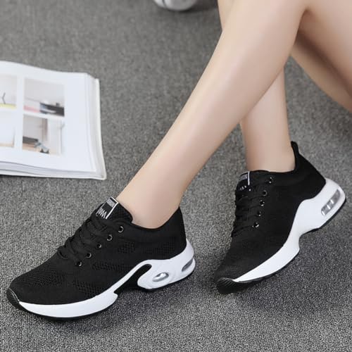 Image of Padgene Womens Sneakers Air Cushion Running Shoes Lightweight Tennis Walking Shoes Mesh Breathable Gym Work Fashion Sneakers Athletic Comfortable Casual
