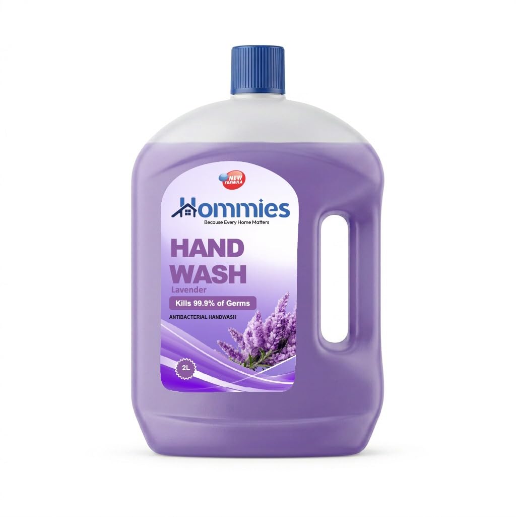 Hommies Liquid Handwash Refill Pack, Lavender, 2 Ltr - Image 1