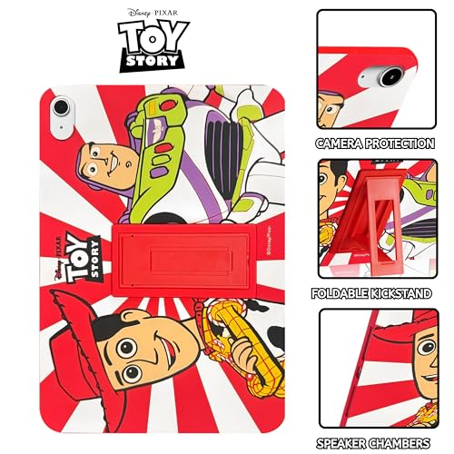 Image of Disney Toy Story Kids iPad Case - 10.9 Inch Case for iPad 10th Generation (2022) & A16 11th Generation 11 inch (2025) - Tablet Cover with Stand, Shockproof Silicone Protector