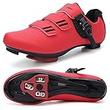 Mens Womens Cycling Shoes Compatible with Pelaton Bike Shoes Road Bike Shoes Riding Bicycle Pre-Inst