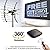 PIBIDI Digital HD TV Antenna, Amplified Attic/Outdoor Antenna, 360 Degree Rotation Wireless Remote, 4K 1080P VHF UHF, Mounting Pole Included, 200 Miles Range