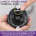 58MM 0.43x Altura Photo Professional HD Wide Angle Lens (w/Macro Portion) for Canon EOS 70D 77D 80D 90D Rebel T8i T7 T7i T6i T6s T6 SL2 SL3 DSLR Cameras - Image 3