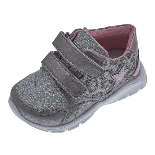  CHICCO Scarpa scarpina primipassi per bambina nr. 23 modello sneaker color grigio con dettagli glitter
