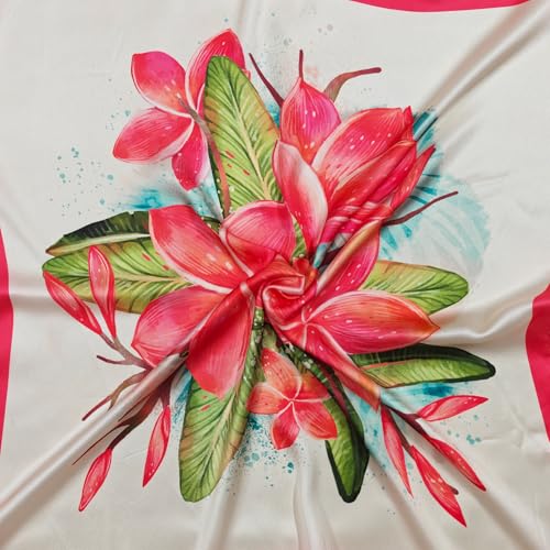 Image of Satin Silk Small Square Scarf for Women, Printed Soft and Comfy Neck Head Tie Scarf Bandana