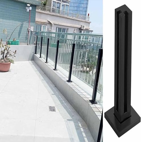 Poteau de garde-corps en verre éliminant la rouille pour balustrade extérieure