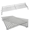 QuliMetal 19.5" SUS304 /9MM Cooking Grates and 65054 Grill Warming Rack for Genesis 300 Series, Genesis E310 E320 E330 S310 S320 S330
