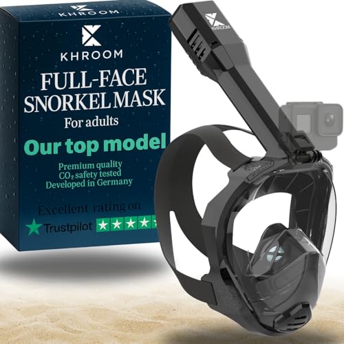 Full Face Snorkel Mask for Adults CO2 Safe Anti-Fog 180 View | Khroom