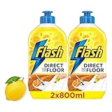 Flash Direct To Floor Fresh Lemon Zest All Purpose Floor Cleaner 2x800ML
