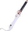 Automatic Curling Iron Porcelain Rotating Electric Curling Iron, Mothers Day Gifts, Automatic Hair Curler Big Wave Curls Hairdresser with Adjustable Heat Setting 100-230℃ (Black&Gold)