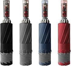 Umbrella, Big Sun Protection Umbrella With Reflective Strip, Reverse Open Windproof & UV Protection Anti-Slip Handle Lightweight 95% UV Block for Men, Women & Kids Ideal for Rain & Sun Coverage (BIG)