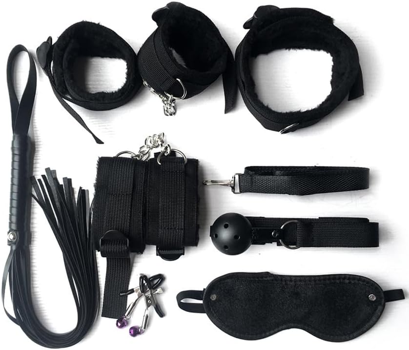 SM Teasing Set: Adult BDSM Sex Toys Suitable for Men, Women, and Couples. Includes Various Props for Sexual Bondage. Perfect for use by Both Partners or Couples Together.