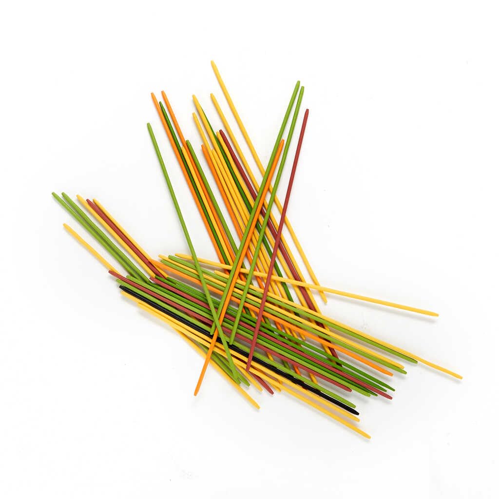 Balvi Jeu société Mikadetti Jeu d'adresse Mikado Version Spaghetti Bambou