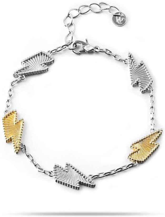 WIC copper alloy bracelet laser lightning luxury gift bracelet adjustable gold silver