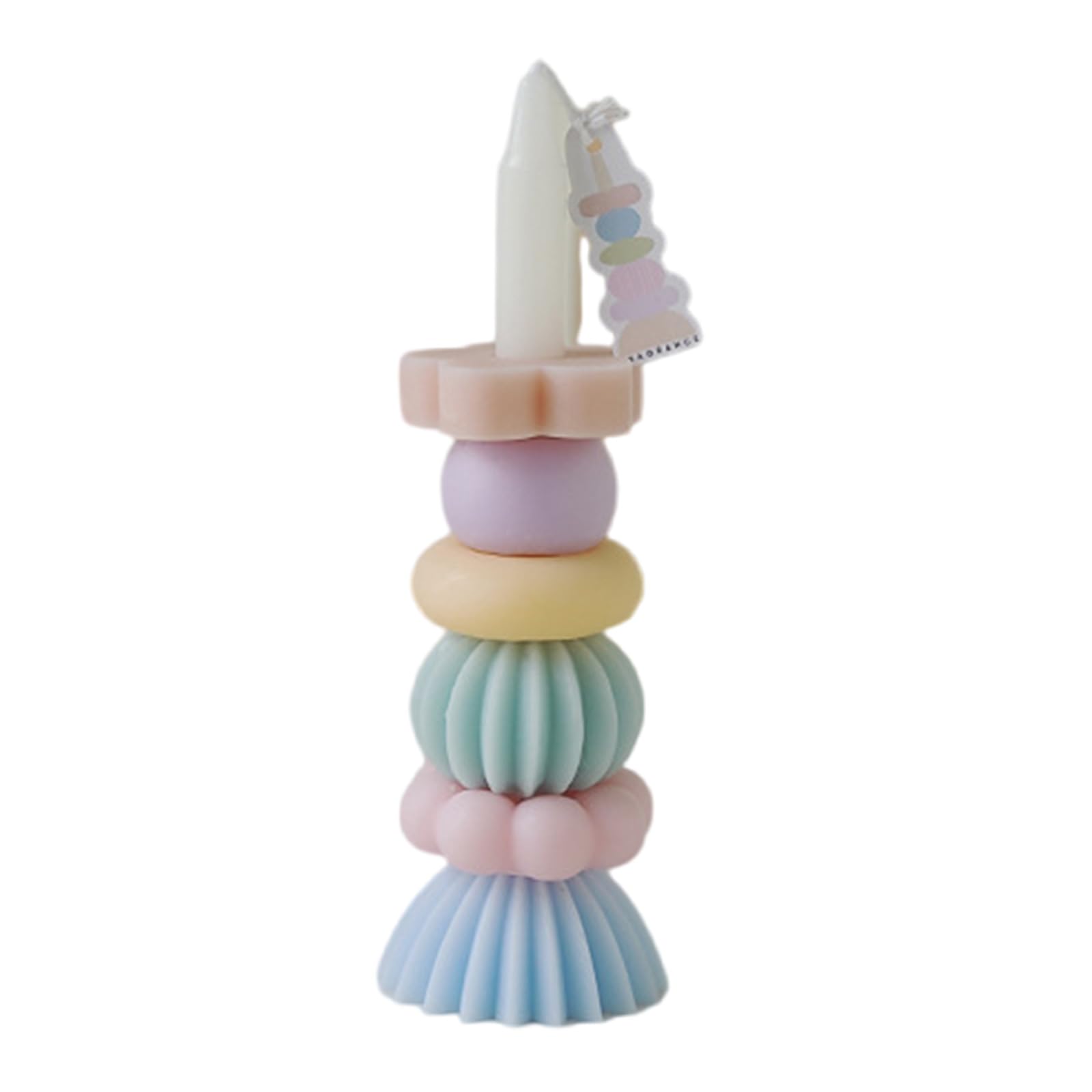 Tsophreniq Decorative Scented with Chamomile Optional Flavourings Stackable Pillar Stress Relief Home Decoration