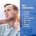 Ohuhu Neck Traction Neck Cervical Traction Collar Device for Neck Shoulder Back Head Pain Relief Inflatable Spine Alignment Pillow, Dark Blue