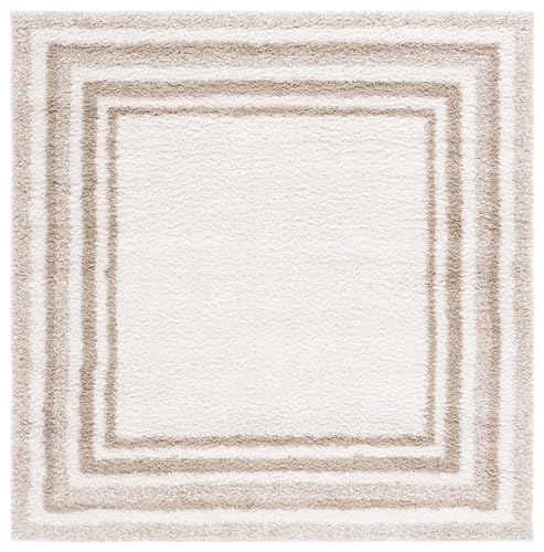 Tapete cuadrado SAFAVIEH 200x200 cm beige e ivoire miniatura 3
