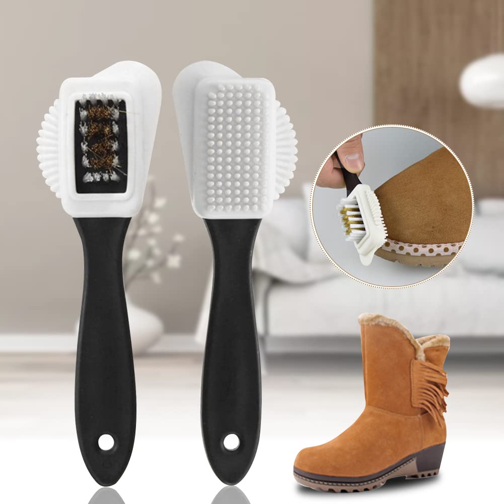 Set Spazzole Scarpe Biped - Per Pelle Liscia E Scamosciata, 8 Pezzi, Made In Germany - Foto 2