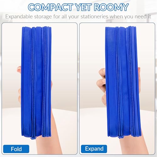Image of TILYTADLY Large Pencil Case for Boys - Soccer Boys Pencil Pouch with Zipper Compartments - Big Capacity Pen Box Pen Bag Organizer with Keychain for Kids Teens School