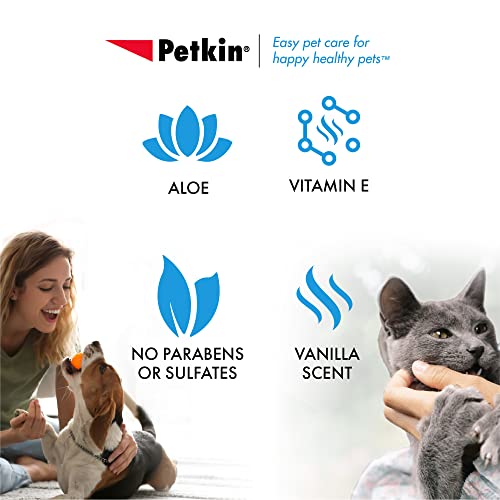 Petkin Mega PetWipes, 200 Wipes - Pet Wipes for Dogs and Cats - For Face, Paws, Ears, Body and Eye Area - Super Convenient Dog Cleaning Wipes, Ideal for Home or Travel - Easy to Use - Thumbnail 5
