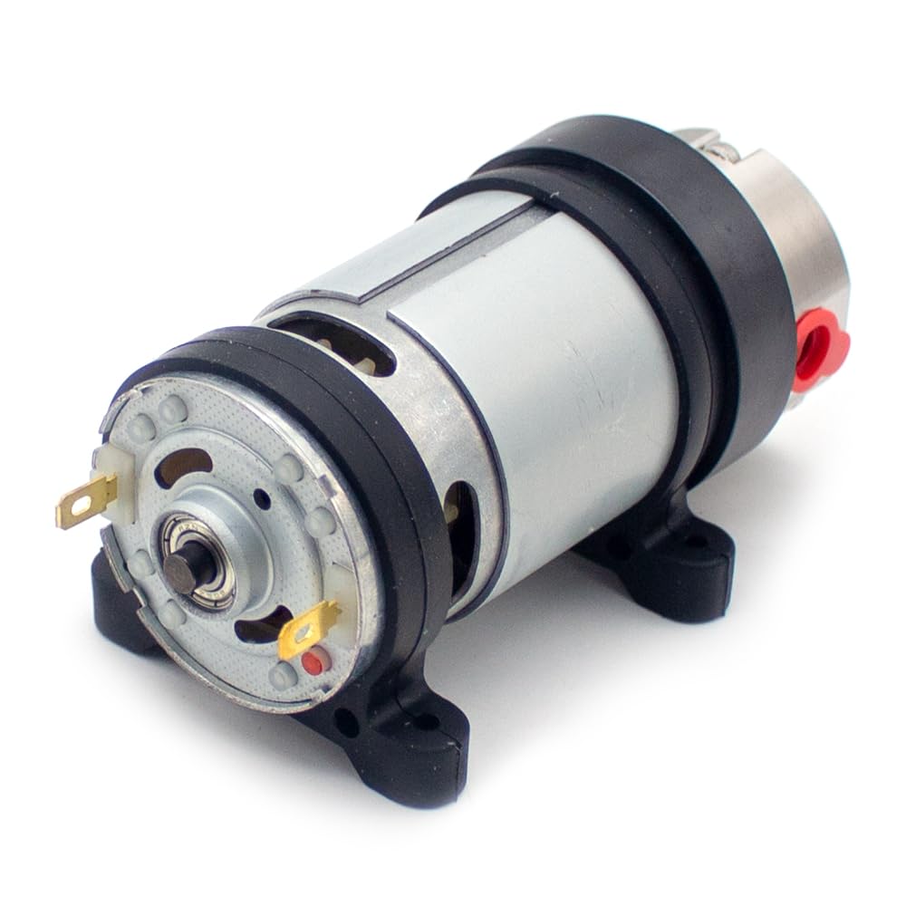 DC 24V Mikro-Zahnradpumpe, Korrosionsbeständige Hochpräzise Dosierpumpe aus Lebensmittelechtem Edelstahl, Flüssigkeitssaugpumpe 0,65ML/R