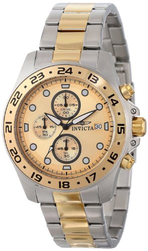 [�C�����B�N�^]Invicta �r���v Pro Diver Chronograph Gold Dial Two-tone Watch 15207 �����Y [���s�A���i]