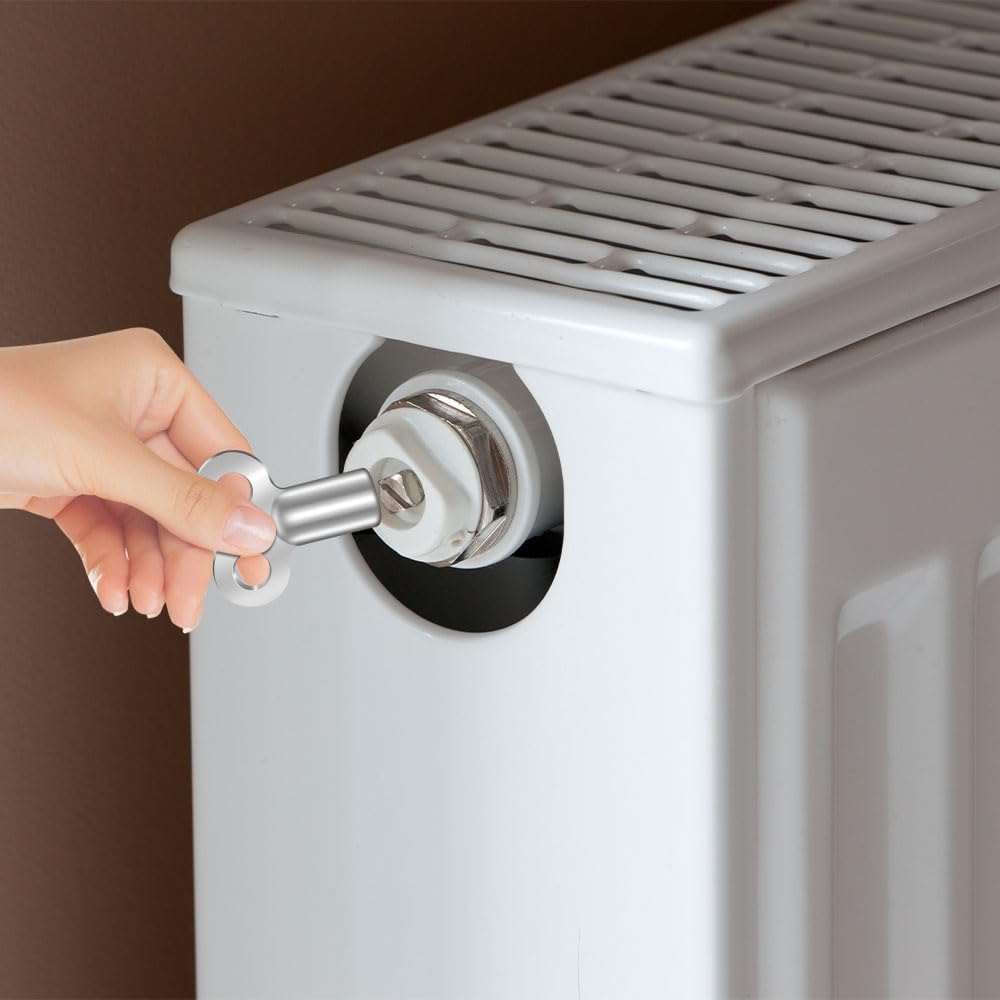 Flintronic Valvola Termosifone, 3 Pezzi Chiave Sfiato Termosifone, Chiave di Spurgo del Radiatore, Universale Chiave Quadrata, per Radiatori Adatta