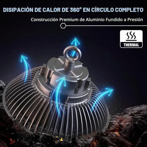 Iluminación Comercial Impermeable IP65 l lámpara industrial LED alta bahía 200W 4