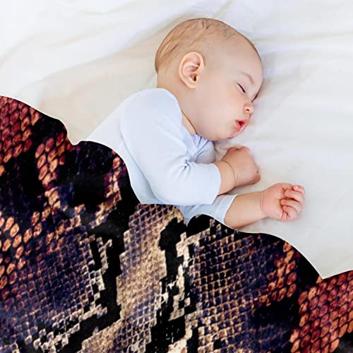 Couverture serpent polaire légère en microfibre pour lit et voyage