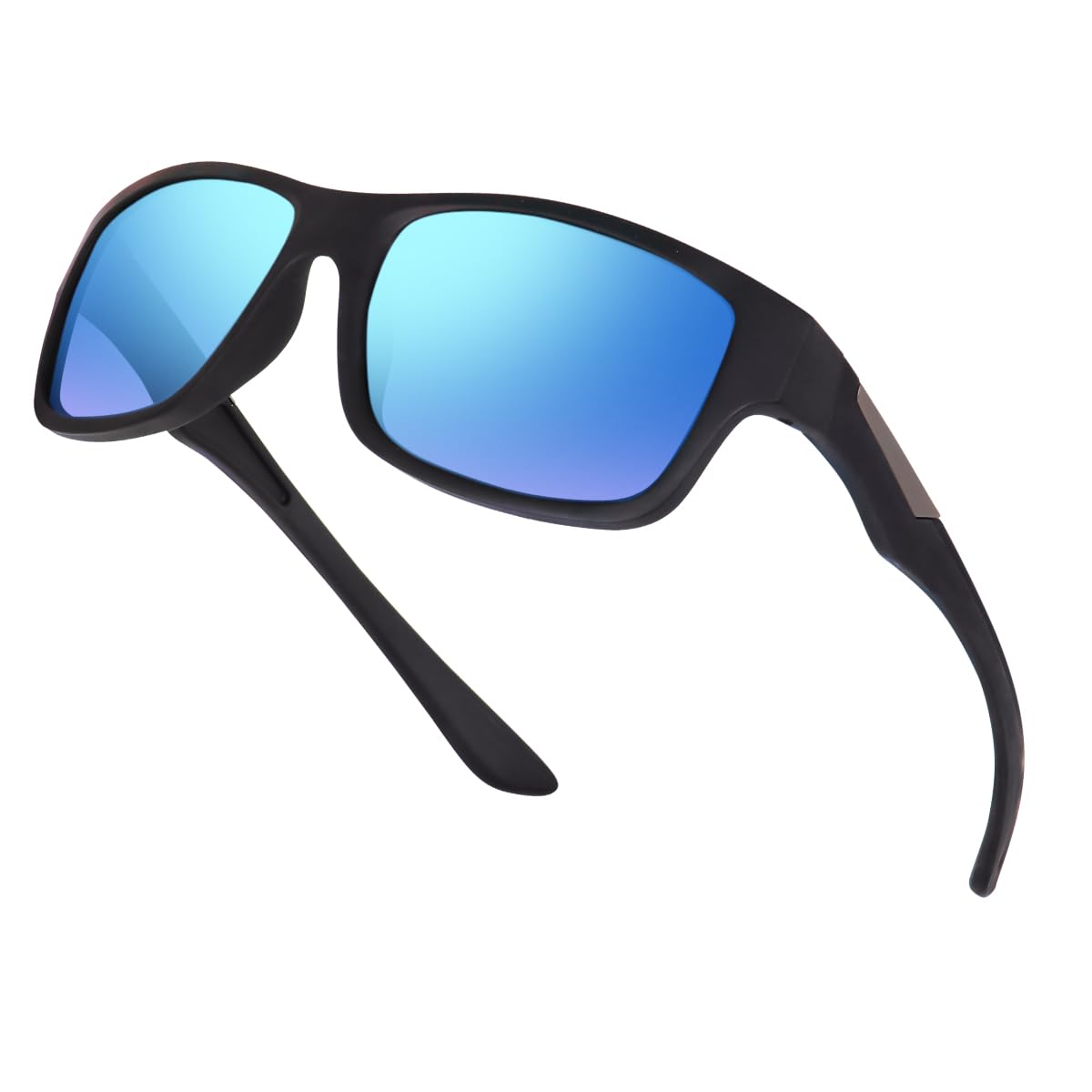 Sports Sunglasses for Men: UV400 Protection Glasses Womens Wrap Around Goggles for Driving Fishing