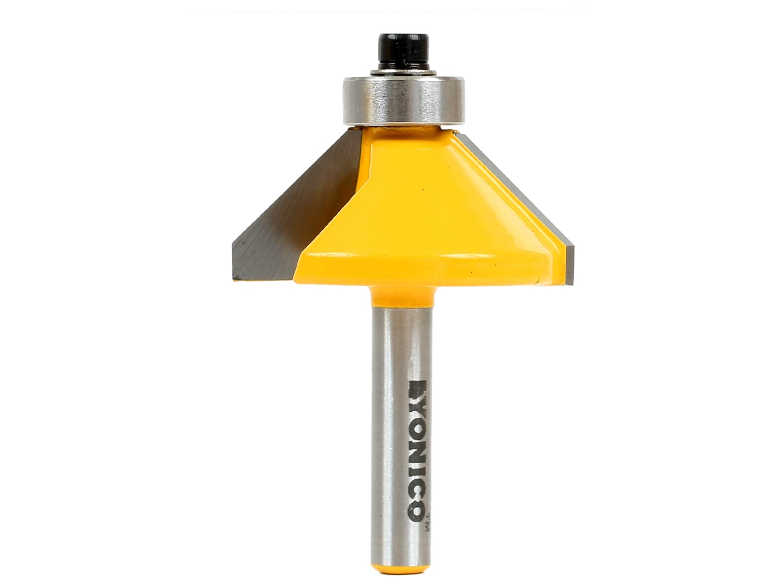 YONICO Chamfer Router Bits Edge Forming 45 Degree 1/4-Inch Shank 13906q
