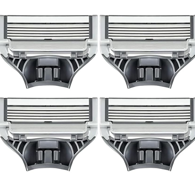 Men's Razor Blade Refills, 4 Count, Sharper 5-Blade, For Close an...
