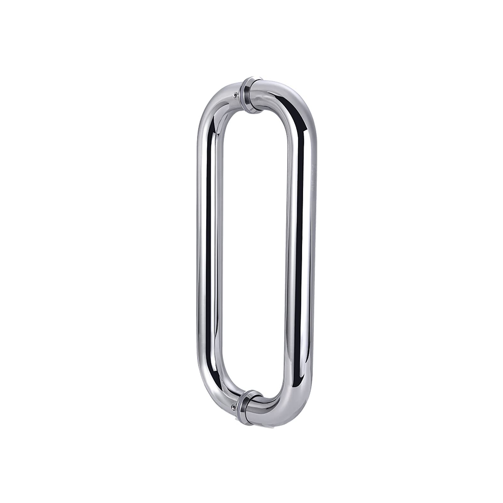 Gthtuhfd 275Mm Bathroom Accessories Glass Door Handle,Suspolished Chrome Finish Push And Pull Glass Door Handle - Silver/400Mm,